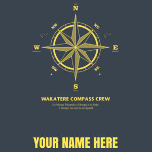 Compass Crew T-shirt (Just add your name)  Design